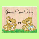 Le genre mignon d'ours indiquent la partie invitations