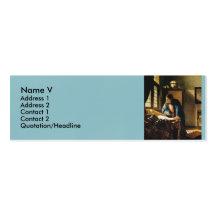 Le géographe de Johannes Vermeer (circa 1669) Cartes De Visite Personnelles