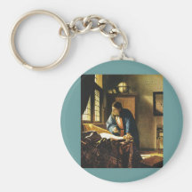 Le géographe de Johannes Vermeer (circa 1669) Porte-clefs