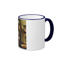 Le géographe de Johannes Vermeer (circa 1669) Tasses À Café