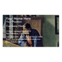 Le géographe., par Johannes Vermeer Cartes De Visite Personnelles