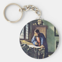 Le géographe., par Johannes Vermeer Porte-clés