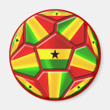 Le Ghana le noir tient le premier rôle les drapeau Aimant