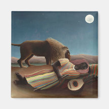 Le gitan de sommeil, Henri Rousseau Aimant Pour Réfrigérateur