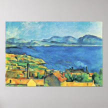 Le Golfe de Marseille vu de L'Estaque Affiche