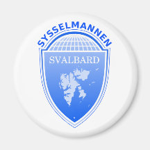 le Gouverneur le Svalbard, Norvège Aimant Pour Réfrigérateur