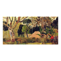 Le grand arbre (Te Rahi Raau) par Gauguin Paul Carte Avec Photo