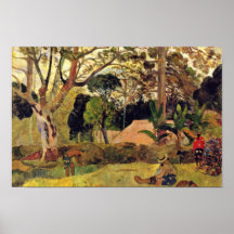 Le grand arbre (Te Rahi Raau) par Gauguin Paul Affiches