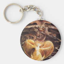 Le grand dragon rouge et la femme vêtus porte-clés