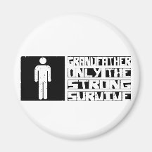 Le grand-père survivent magnets pour réfrigérateur