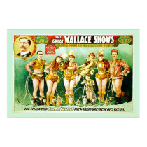 Le grand Wallace montre à ~ l'affiche vintage de c posters