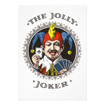 Le graphique gai de carte de jeu de joker faire-parts