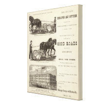 Le grattoir et le Ditcher de Chicago Toile Tendue