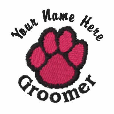 Le Groomer brodé personnalisable de chien pique, s Le Groomer brodé personnalisable de chien pique, s