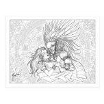 Le guerrier et la princesse cartes postales