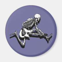 Le guitariste squelettique sautent magnets