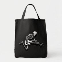 Le guitariste squelettique sautent sac