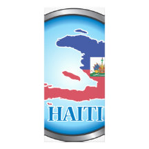 Le Haïti Button.ai rond Carte Double Customisable