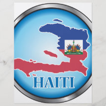 Le Haïti Button.ai rond Prospectus Avec Motif