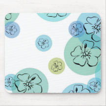 Le Hawaïen fleurit MousePad Tapis De Souris