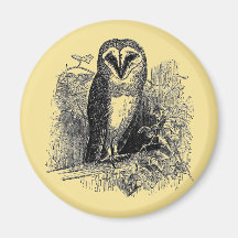 Le hibou de grange aimant pour réfrigérateur