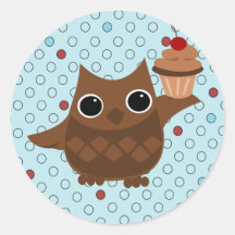 Le hibou et le petit gâteau adhésif