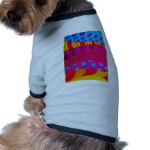 Le HIPPIE - art abstrait vibrant coloré frais T-shirts Pour Chien