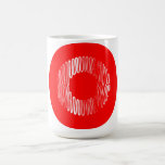 Le Japon sur la tasse rouge de cercle