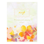 Le jardin chaud de ressort fleurit épousant RSVP ( Carte Postale