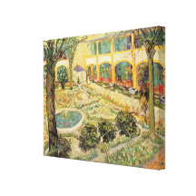 Le jardin d'asile chez Arles, 1889 (huile sur la t Toiles Tendues Sur Châssis