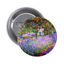 Le jardin de l'artiste chez Giverny, Claude Monet Pin's
