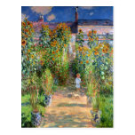Le jardin de l'artiste chez Vetheuil, Claude Monet Cartes Postales