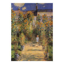 Le jardin de l'artiste chez Vetheuil par Monet, ar Bristol