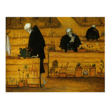Le jardin de Simberg de la carte postale de la mor