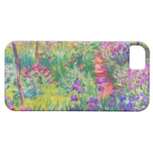 Le jardin d'iris au cool de Giverny Claude Monet,  Coques iPhone 5 Case-Mate
