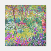 Le jardin d'iris au cool de Giverny Claude Monet,  Aimant