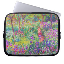 Le jardin d'iris au cool de Giverny Claude Monet,  Housses Ordinateur Portable