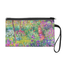 Le jardin d'iris au cool de Giverny Claude Monet,  Sacs À Main Avec Dragonne