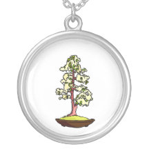 Le jaune droit de bonsaïs fleurit la conception gr collier
