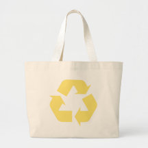Le jaune réutilisent des produits et des conceptio sac fourre-tout