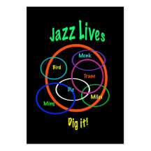 Le jazz vit ATC Cartes De Visite Professionnelles