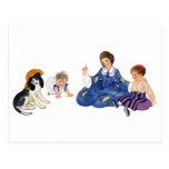 Le jeu de chien s'habillent cartes postales