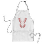 Le jouet bourré du lapin tablier