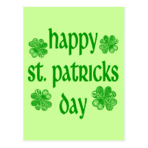 Le jour /2 de St Patrick heureux Carte Postale