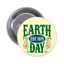 Le jour de la terre a établi 1970 badges publicitaires