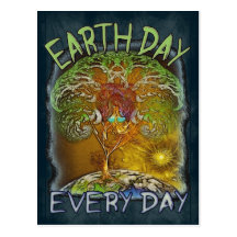 Le jour de la terre est chaque jour carte postale