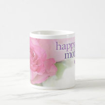 Le jour de mère de rose de rose tasses à café