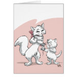 Le jour de mère heureux ! ! Chat et chaton de mama Cartes De Vœux