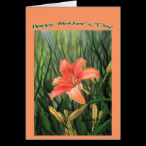 Le jour de mère heureux - Daylilly cartes