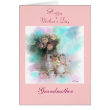 Le jour de mère heureux, Grandmoth… Carte De Vœux